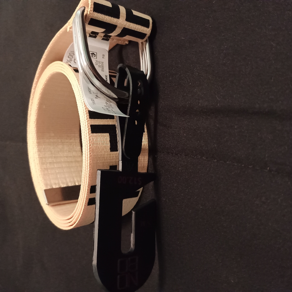 Nobo Beige and Black Belt